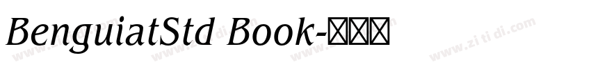 BenguiatStd Book字体转换